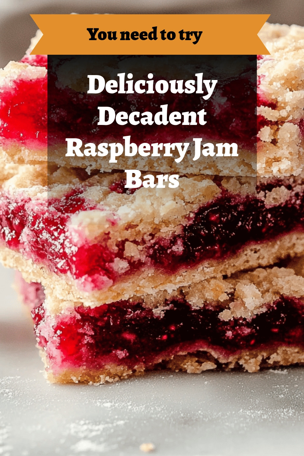 Deliciously Decadent Raspberry Jam Bars